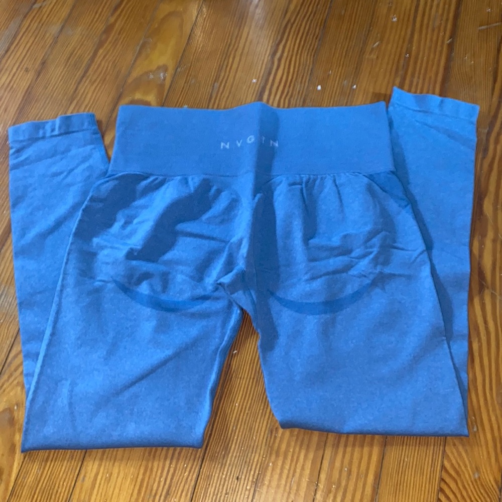 Sky Blue Contour Seamless Leggings
